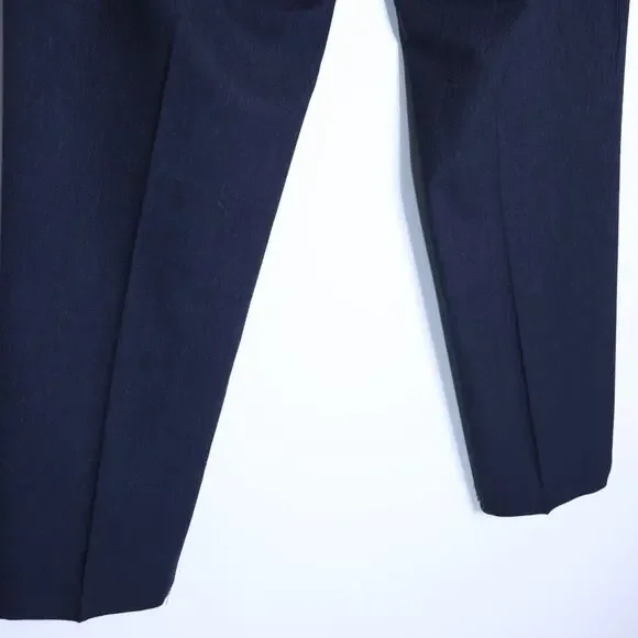 LES DEUX Como Reg Wool Suit Pants Dark Navy Melange Straight Fit Men's 31